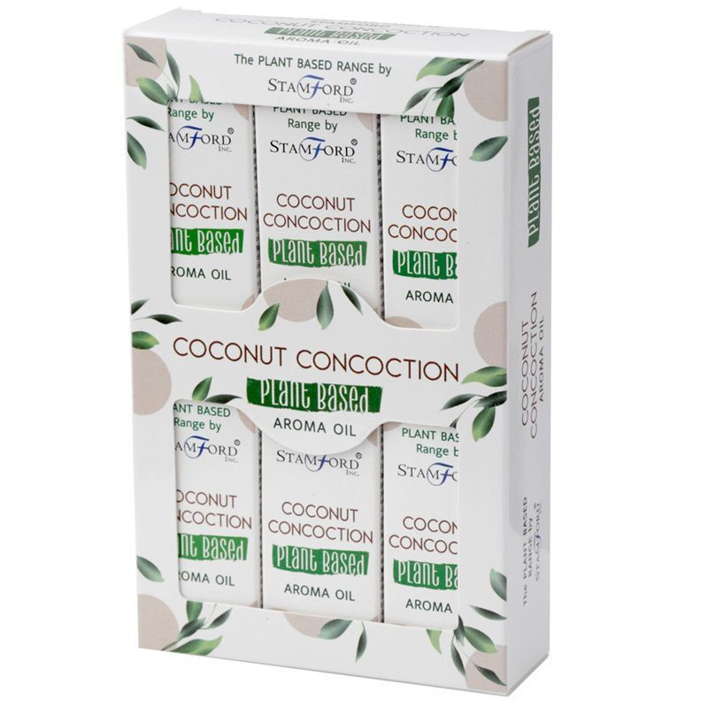 Huile aromatique à base de plantes - Concoction de noix de coco