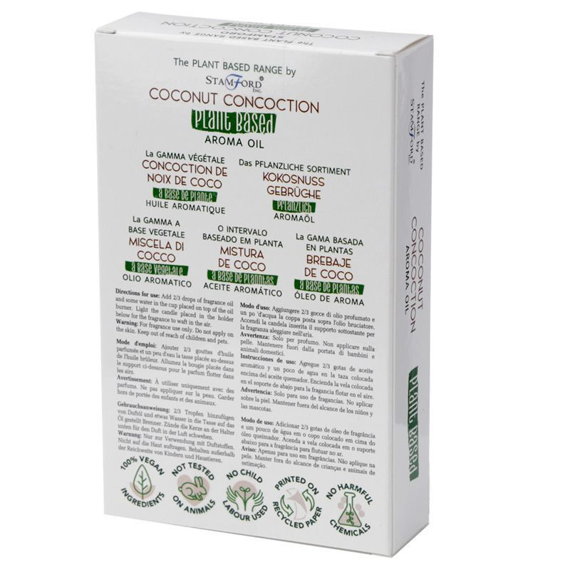 Huile aromatique à base de plantes - Concoction de noix de coco