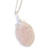 Collier de pierres précieuses enroulées en tourbillon - Quartz rose