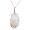 Collier de pierres précieuses enroulées en spirale - Opalite