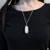 Collier enroulé en cascade - Opalite brute