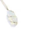 Collier enroulé en cascade - Opalite brute