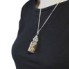 Collier de pierres précieuses en bouteille - œil de tigre