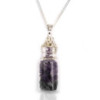 Collier de pierres précieuses en bouteille - Améthyste