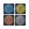 Lot de 4 Mandala Brocart Détail 30x30cm