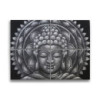 Brocart Mandala Bouddha Gris Détail 30x40cm x 4