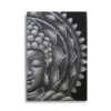 Mandala Demi-Bouddha Gris 60x80cm