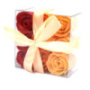 Coffret de 9 savons à fleurs - Roses pêche