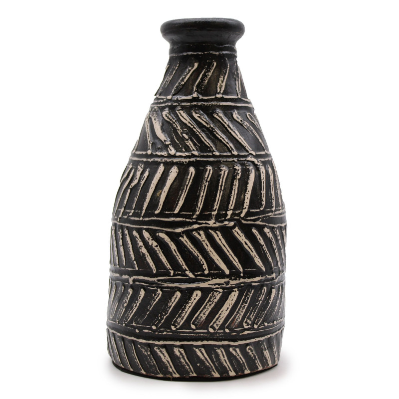 Vase conique grec - Chocolat