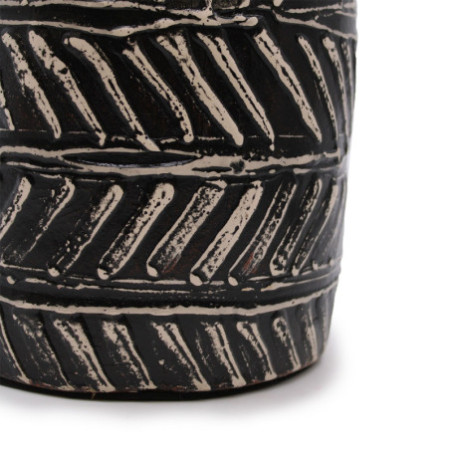 Vase conique grec - Chocolat