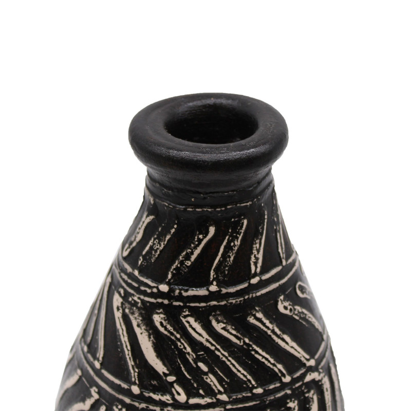 Vase conique grec - Chocolat