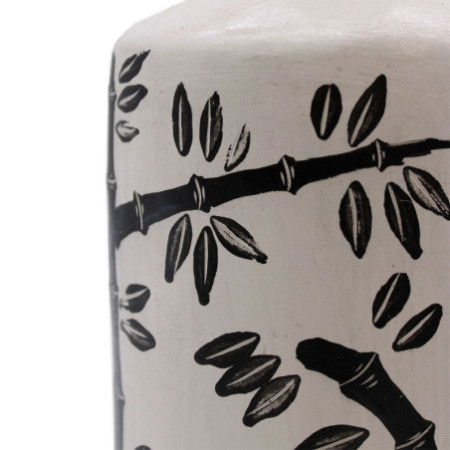 Vase droit à motif bambou - Naturel