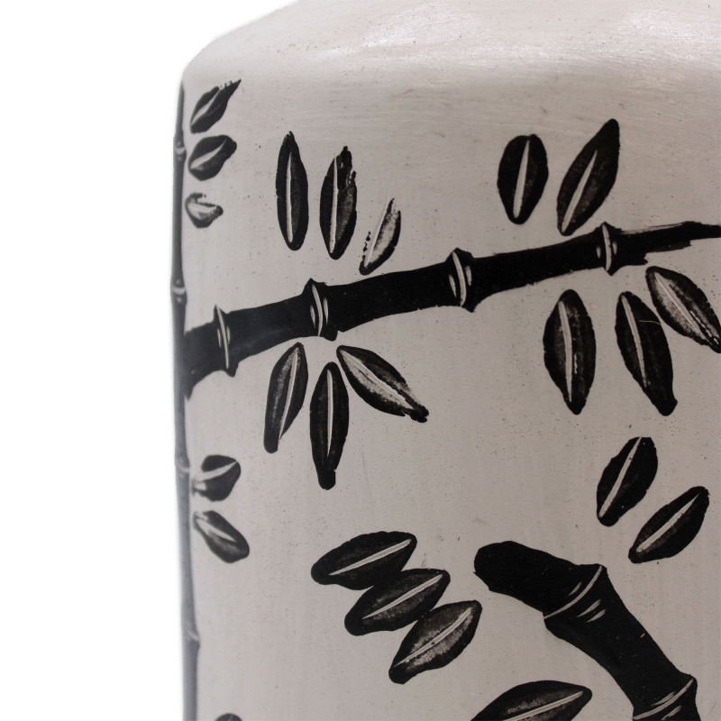 Vase droit à motif bambou - Naturel