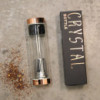 Bouteille infuseur à thé en cristal - Or rose - Améthyste