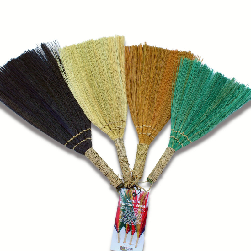 Ensemble 4 - Balai éventail Pampus - Couleurs et tailles variées