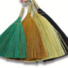 Ensemble 4 - Balai éventail Pampus - Couleurs et tailles variées