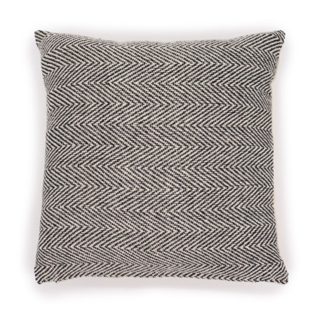 Housse de coussin classique - Chevrons fins gris - 40x40cm