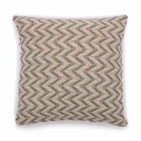 Housse de coussin classique - Chevrons larges gris - 40 x 40 cm