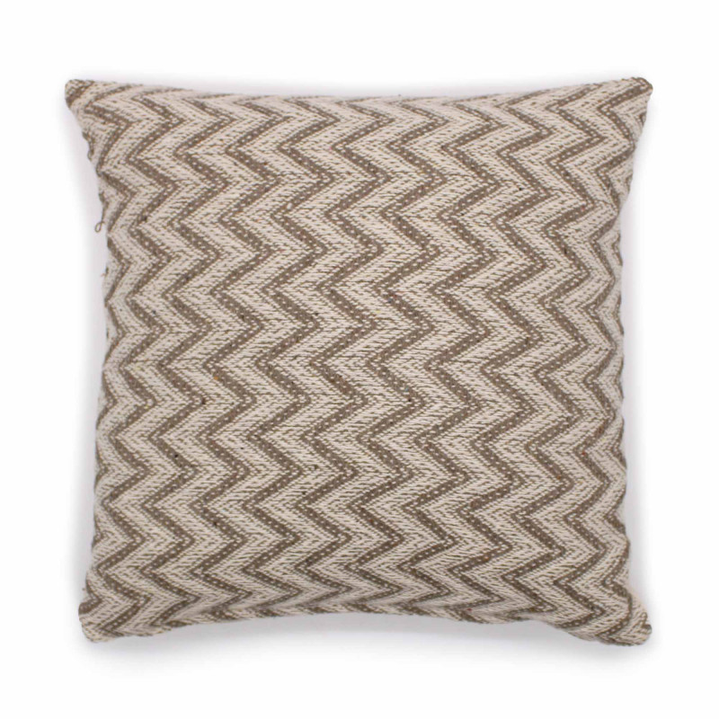 Housse de coussin classique - Chevrons larges gris - 40 x 40 cm