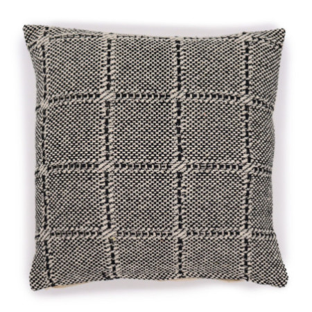 Housse de coussin classique - Carrés Gris - 40x40cm
