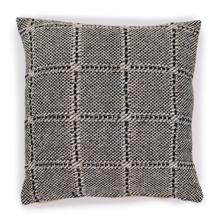 Housse de coussin classique - Carrés Gris - 40x40cm