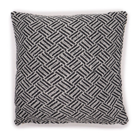 Housse de coussin classique - Criss-Cross Noir - 40x40cm