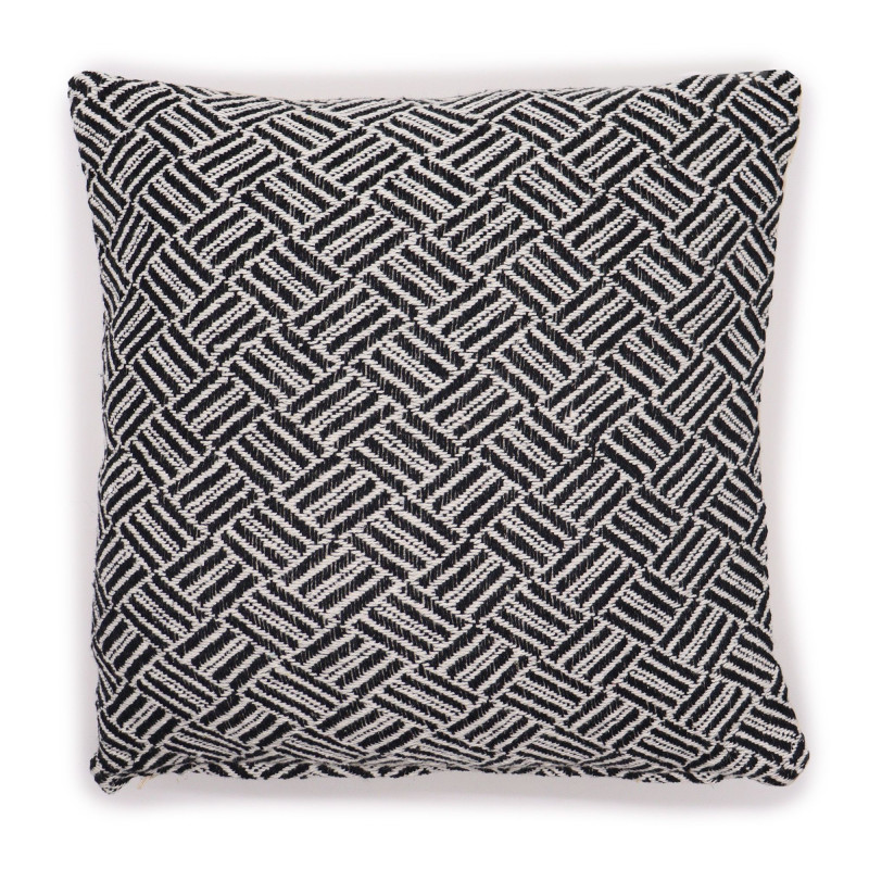 Housse de coussin classique - Criss-Cross Noir - 40x40cm