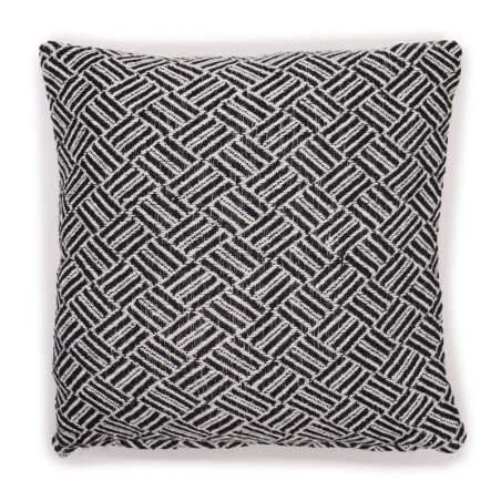 Housse de coussin classique - Criss-Cross Noir - 40x40cm