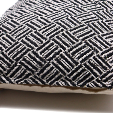 Housse de coussin classique - Criss-Cross Noir - 40x40cm