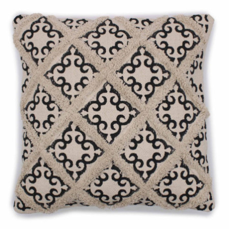Housse de coussin classique - Lux Criss-Cross & Print - 45x45cm