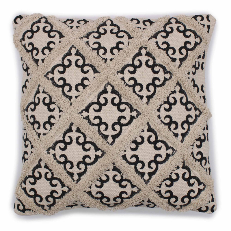 Housse de coussin classique - Lux Criss-Cross & Print - 45x45cm