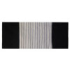 Tapis indien en coton - 70x170cm - Noir/Gris