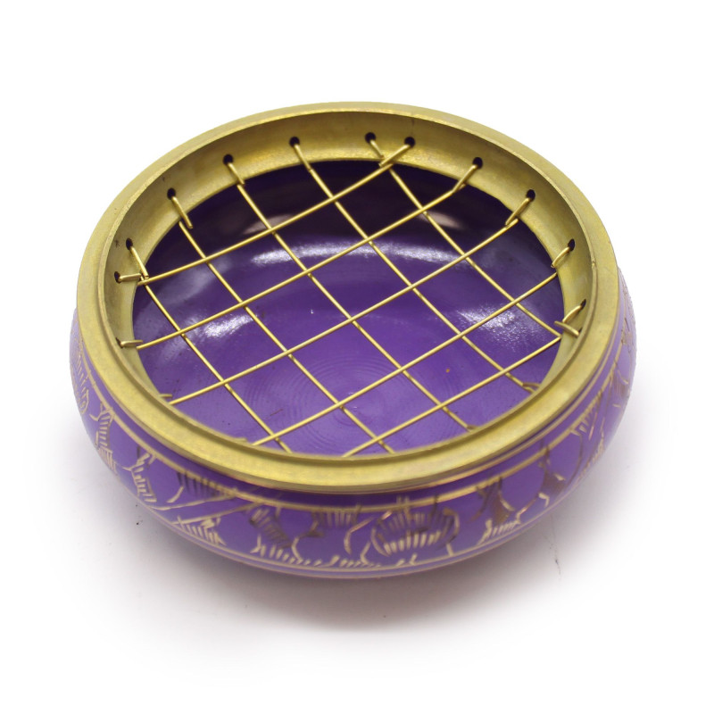 Pot d'encens au charbon Chakra - Couronne