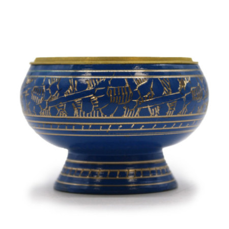 Grand pot d'encens au charbon de bois Chakra - Troisième œil