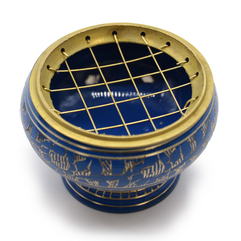 Grand pot d'encens au charbon de bois Chakra - Troisième œil
