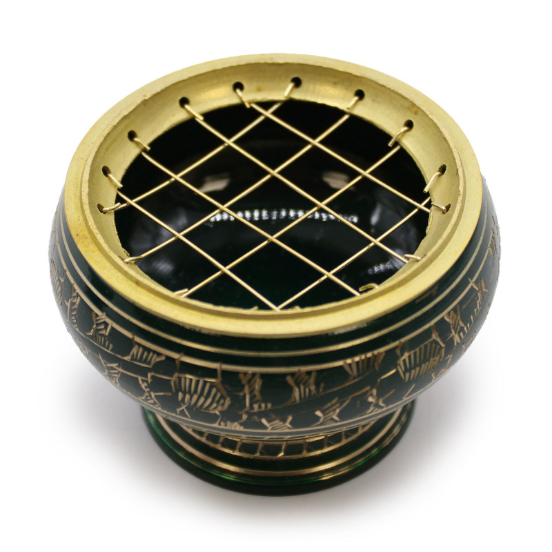 Grand pot d'encens au charbon Chakra - Cœur