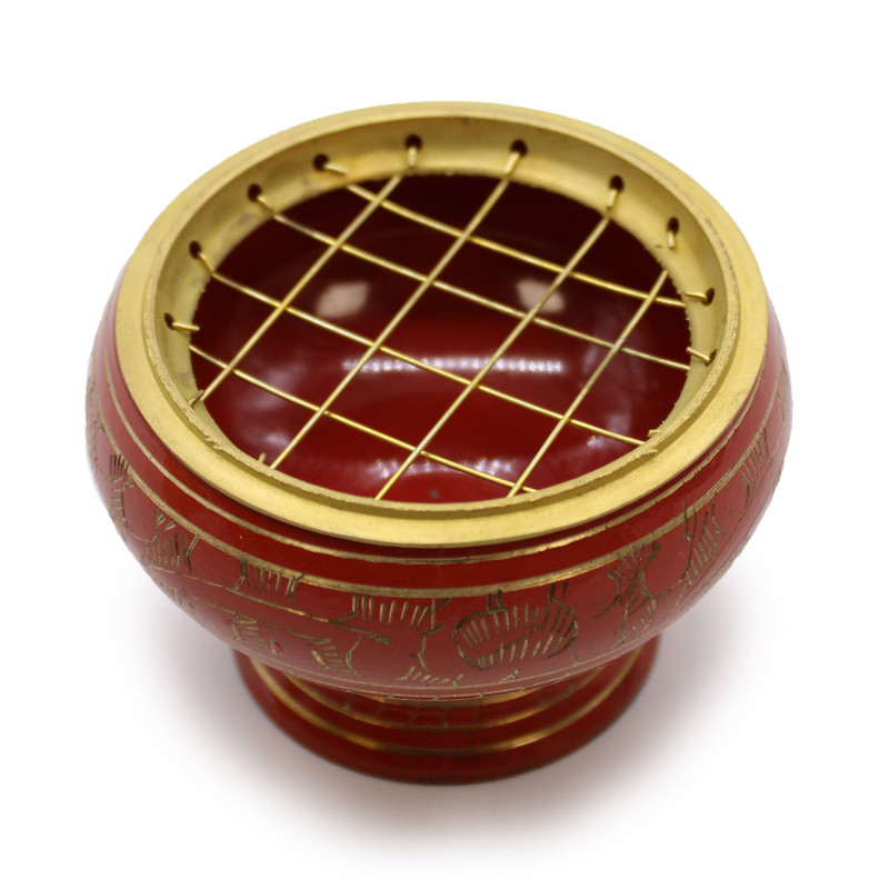 Grand pot d'encens au charbon de bois Chakra - Sacral