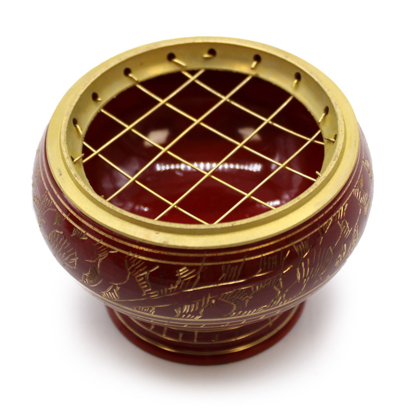 Grand pot d'encens au charbon de bois Chakra - Racine