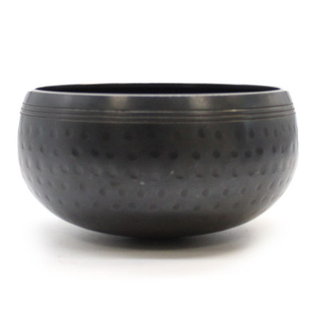 Petit bol battu noir - 14 cm