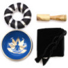 Ensemble de bols chantants Yoga Moves - Blanc/Bleu 10,7 cm
