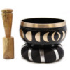 Ensemble de bols chantants phases de la lune - Noir 10,7 cm