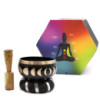 Ensemble de bols chantants phases de la lune - Noir 10,7 cm