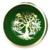 Ensemble de bols chantants Arbre de vie - Vert 10,7 cm