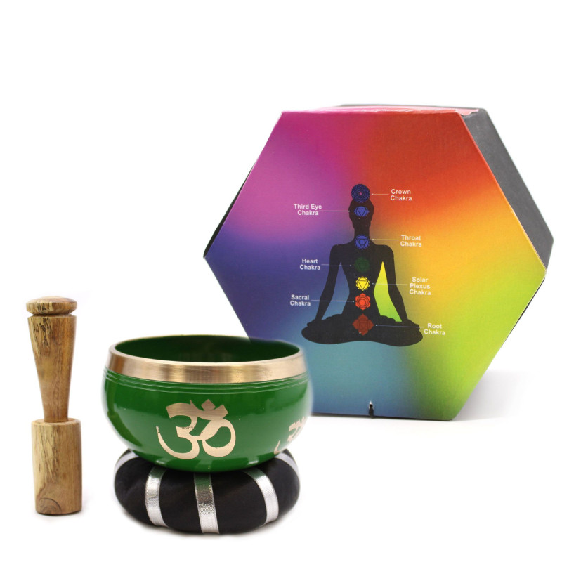 Ensemble de bols chantants Arbre de vie - Vert 10,7 cm