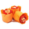 Coffret 3 savons en forme de cœur - Roses pêche