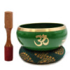 Grand ensemble de bols chantants Arbre de vie - Vert 14 cm