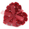 Coffret de 24 savons en forme de cœur - Roses rouges