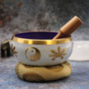 Grand ensemble de bols chantants Yin et Yang - Blanc/Violet 14 cm