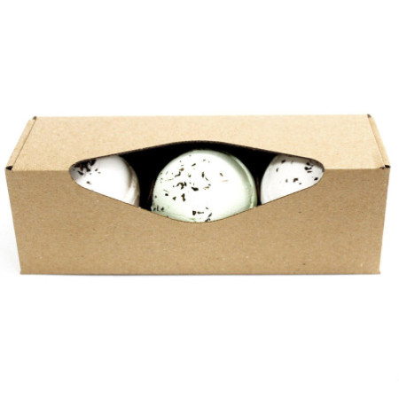 Coffret cadeau pour petites bombes de bain - 190 x 65 x 65 mm