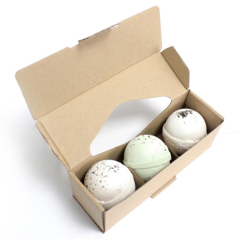 Coffret cadeau pour petites bombes de bain - 190 x 65 x 65 mm